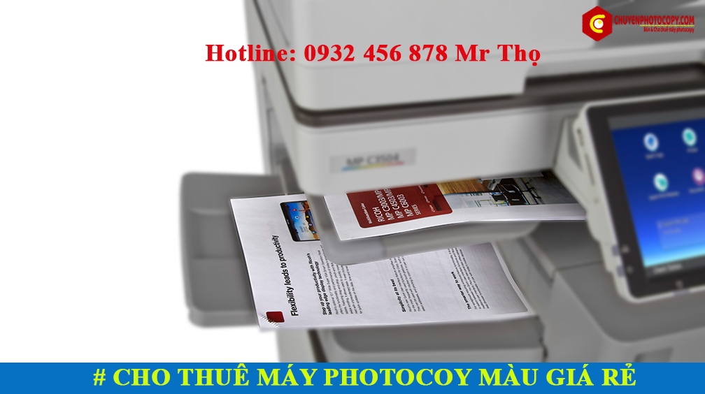 Thuê máy photocopy màu tại TP. HCM - Giải pháp tối ưu cho doanh nghiệp và cá nhân