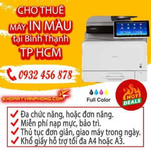 Đánh giá toàn diện dịch vụ thuê máy in màu tại Bình Thạnh, TP.HCM của Kho Máy Văn Phòng